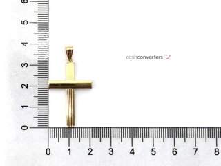 crucifijo oro 18k con circonita