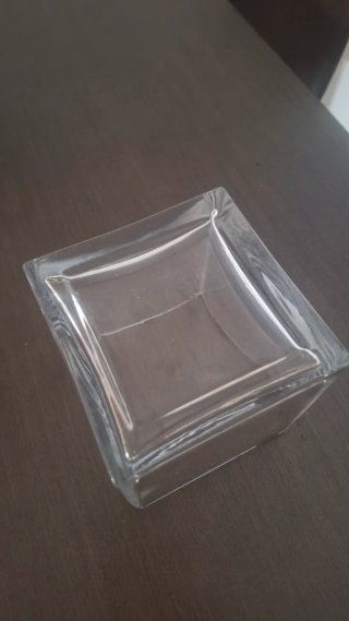 Jarrón de cristal 12x12cm