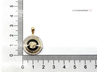 colgante oro 18k con piedra con circonita
