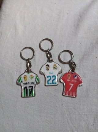 Llaveros de fútbol camisetas