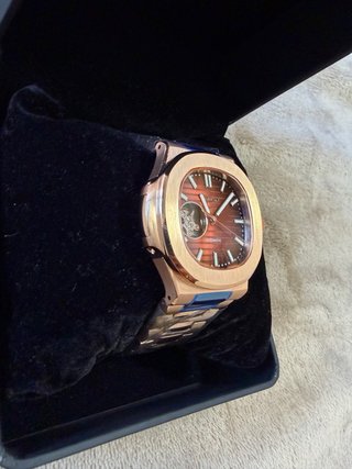 Seiko nautilus oro rosa open heart
