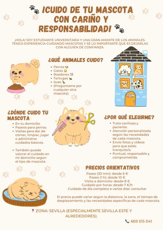 Cuido/Paseo tu mascota