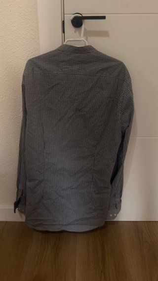 Camisa Zara Cuello Mao Cuadros