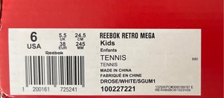 Zapatillas Reebok Rosa y Blanco