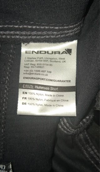 Pantalón Corto MTB Endura Humvee Negro M