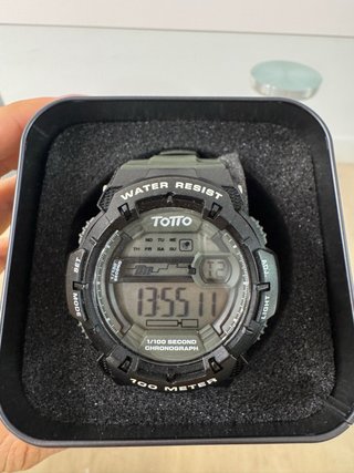 Reloj Totto Hombre Negro Verde Militar
