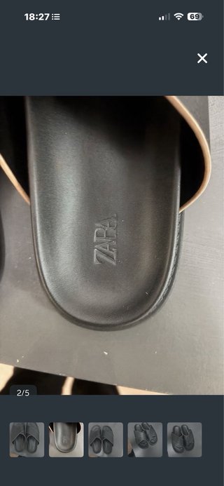 Sandalias ZARA negras