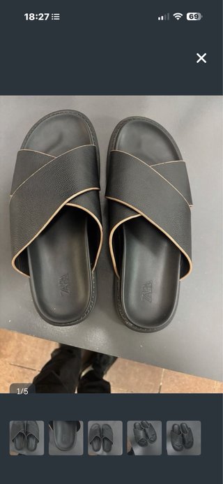 Sandalias ZARA negras