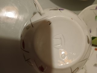 Juego de café Sargadelos. Tazas grandes. Antiguo.