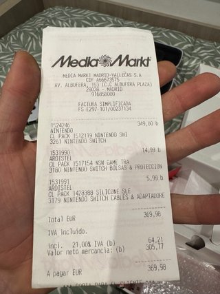 Nintendo Switch OLED Bianca 64GB