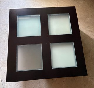 Tavolo da centro con 4 pouf