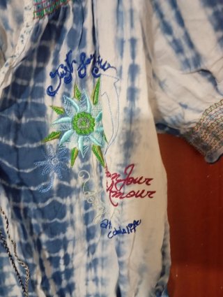 Blusa Desigual Talla S/36/8 Tie-Dye