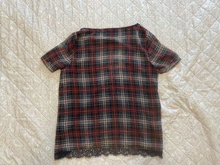 Blusa cuadros Mango