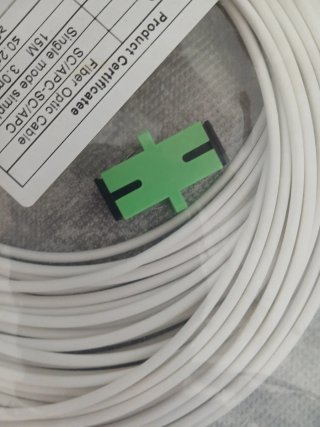 Cable Fibra Óptica MiusKiw 15m SC/APC-SC/APC