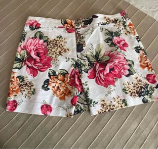 Falda pantalón floral multicolor