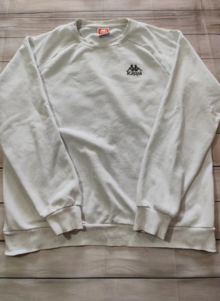 Sudadera Kappa Blanca Crewneck Deportiva