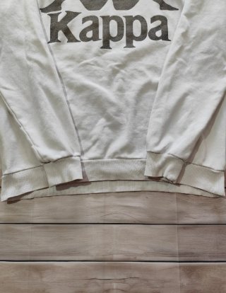Sudadera Kappa Blanca Crewneck Deportiva