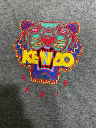 Camiseta Kenzo Paris Gris M Hombre