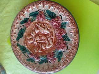 Plato decorativo de cerámica