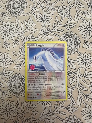Carta Pokémon Lugia Presión Intensa Quemadura