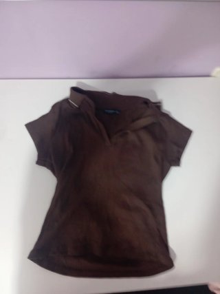 Top marrón Stradivarius Talla L