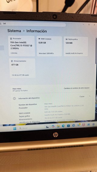 Laptop HP Argento 15 Intel Core i5