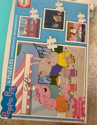 Maletín 4 Puzzles Peppa Pig Educa