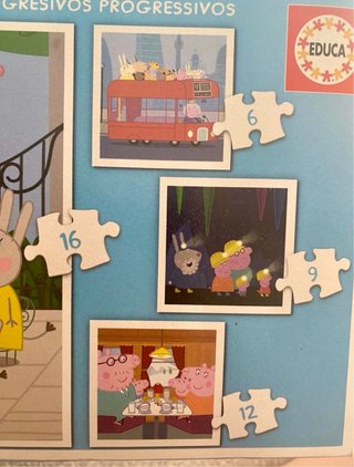 Maletín 4 Puzzles Peppa Pig Educa