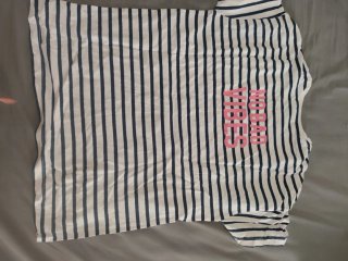 Camiseta Piolín Mujer Rayas Azul Blanco
