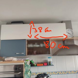 4 armarios de almacenaje de pared blancos