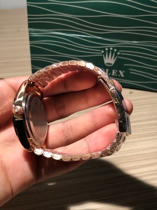 Reloj Hombre Oro Marrón