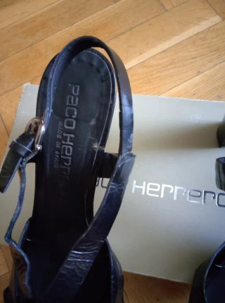 Sandalias Paco Herrero Talla 41 Palma Negra