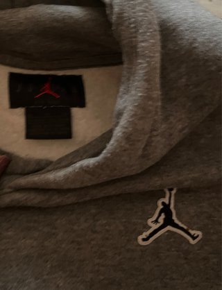 Sudadera Jordan Gris con Logo