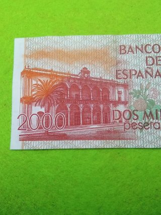 Billete 2000 Pesetas Banco de España 1980