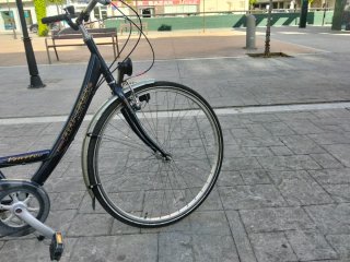 Bicicleta de paseo negra