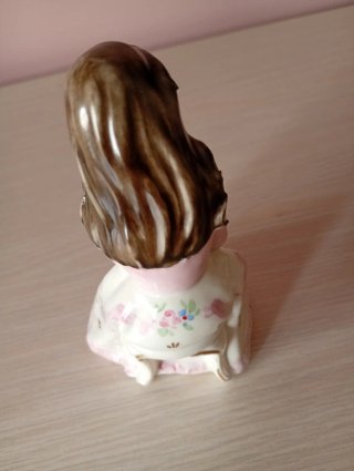 Statuina Maternità CATTIN porcellana Bassano oro