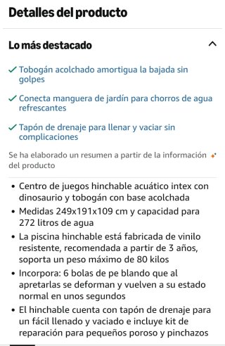 Piscina hinchable Intex con tobogán
