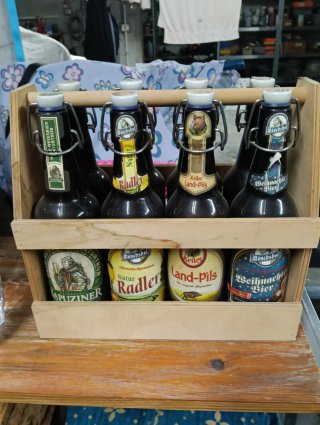 Cassetta Legno Birre Tedesche Vuote Mönchshof