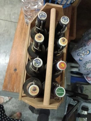 Cassetta Legno Birre Tedesche Vuote Mönchshof