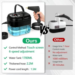 Pulitore a Vapore Portatile 2500W