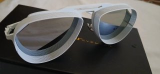 Gafas de sol Vysen plateadas y blancas