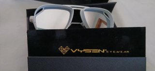 Gafas de sol Vysen plateadas y blancas