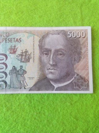 Billete 5000 Pesetas España 1992