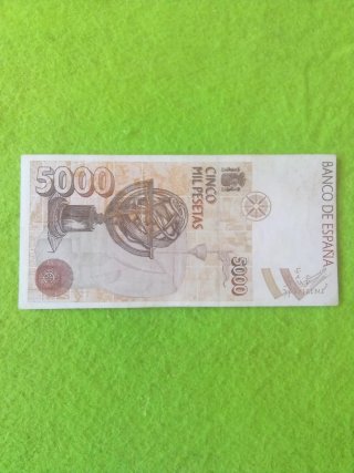 Billete 5000 Pesetas España 1992