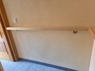 Barandilla de madera para escaleras