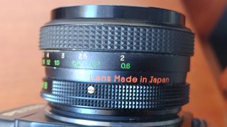 Cámara analógica Petri TTL objetivo 1:1.8/55