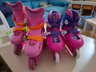 2 patines niña Talla 26-28 Oxelo y juguetos