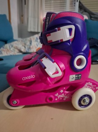 2 patines niña Talla 26-28 Oxelo y juguetos