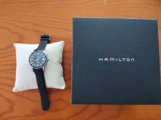 Reloj Hamilton mujer Negro y Plateado