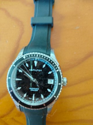 Reloj Hamilton mujer Negro y Plateado
